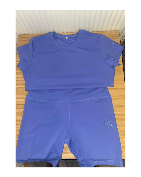 Periwinkle Biker Shorts